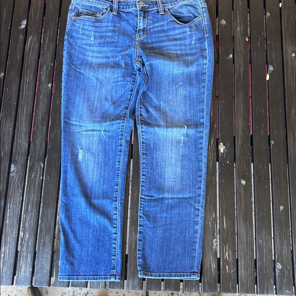 Melrose and Market Women's Blue Straight-Leg Jeans

Come from Smoke -pet free